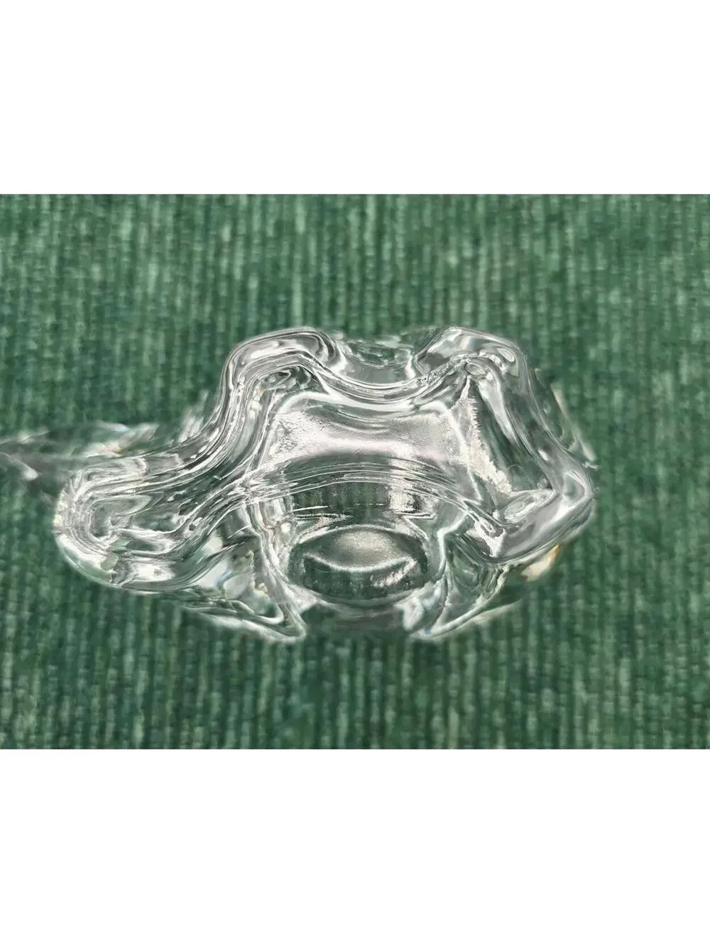 Vintage Indiana Glass Clear Glass Polar Bear Votive Tealight Candle Holder